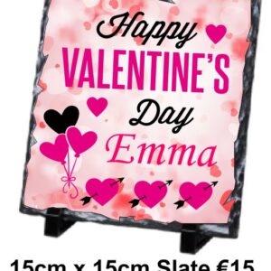 Valentine's Day 15 cm Personalised Slate