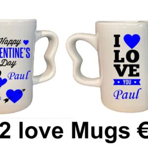 Set of Valentine's Day Mugs