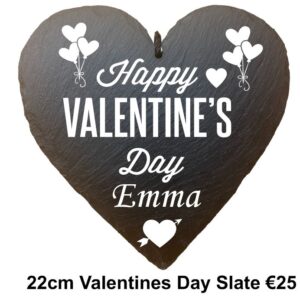 Engraved Valentine's Day Slate
